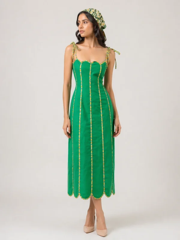 Scallop Boning Dress